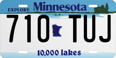 MN license plate 710TUJ