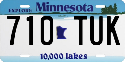 MN license plate 710TUK