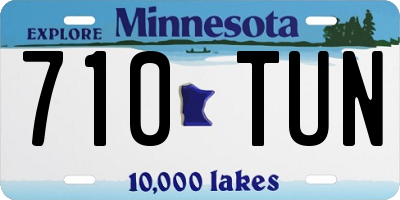 MN license plate 710TUN