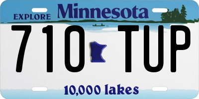 MN license plate 710TUP