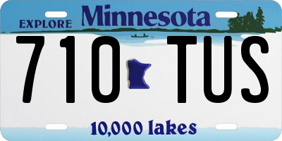 MN license plate 710TUS