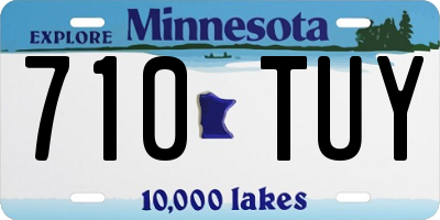 MN license plate 710TUY