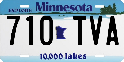 MN license plate 710TVA