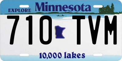 MN license plate 710TVM
