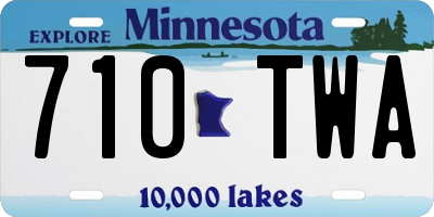 MN license plate 710TWA