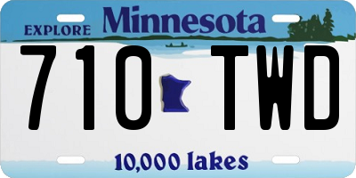 MN license plate 710TWD