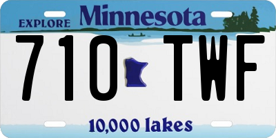 MN license plate 710TWF