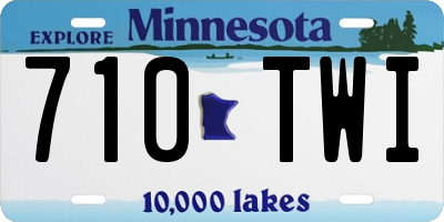 MN license plate 710TWI