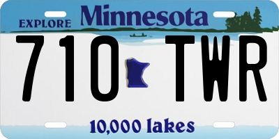 MN license plate 710TWR