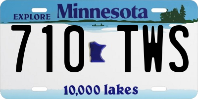 MN license plate 710TWS