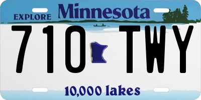 MN license plate 710TWY