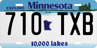 MN license plate 710TXB