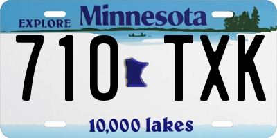 MN license plate 710TXK