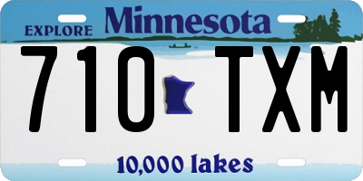 MN license plate 710TXM