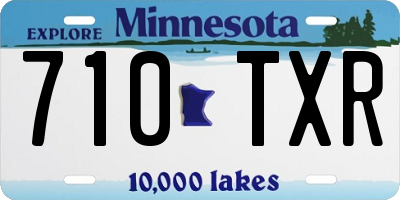 MN license plate 710TXR