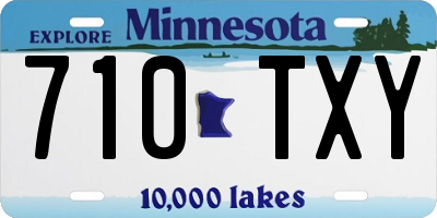 MN license plate 710TXY