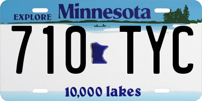 MN license plate 710TYC