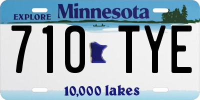 MN license plate 710TYE