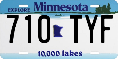 MN license plate 710TYF