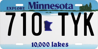 MN license plate 710TYK