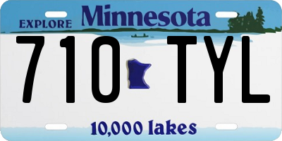 MN license plate 710TYL