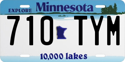 MN license plate 710TYM