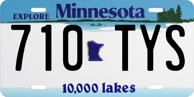 MN license plate 710TYS