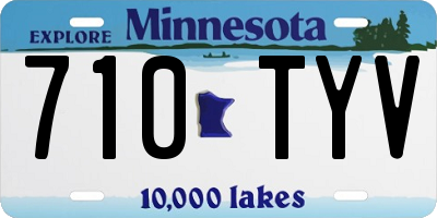 MN license plate 710TYV