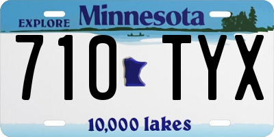 MN license plate 710TYX