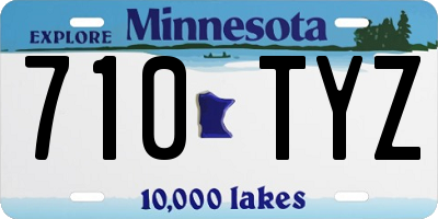 MN license plate 710TYZ