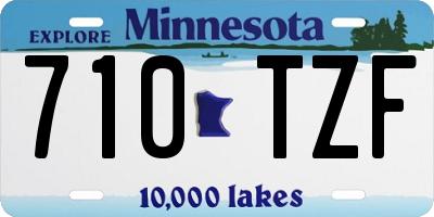 MN license plate 710TZF