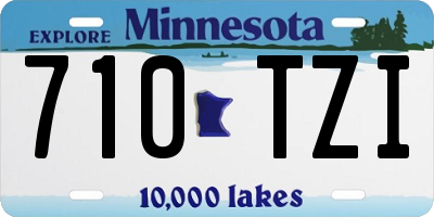 MN license plate 710TZI
