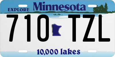 MN license plate 710TZL