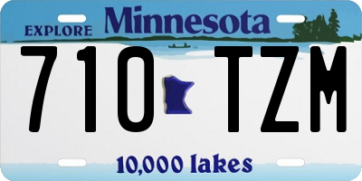 MN license plate 710TZM