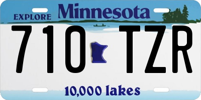 MN license plate 710TZR