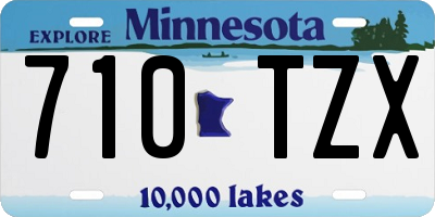 MN license plate 710TZX