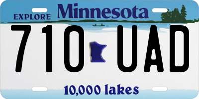 MN license plate 710UAD