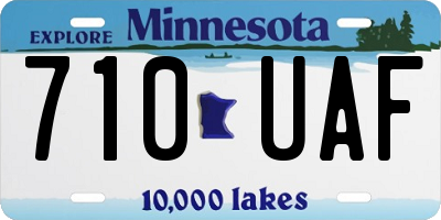MN license plate 710UAF