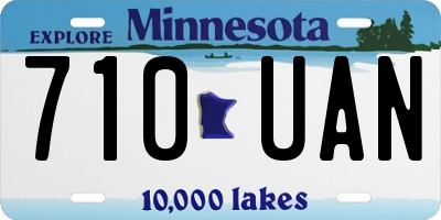 MN license plate 710UAN