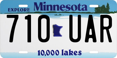 MN license plate 710UAR