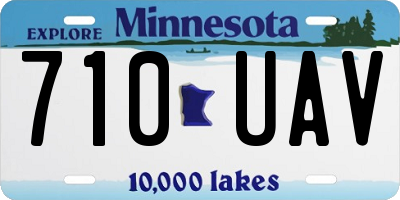 MN license plate 710UAV