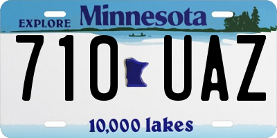 MN license plate 710UAZ
