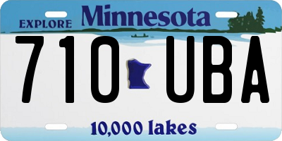 MN license plate 710UBA