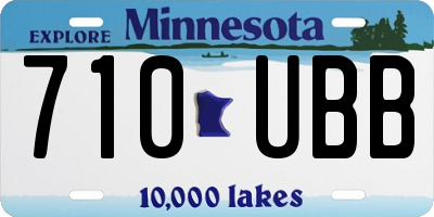 MN license plate 710UBB