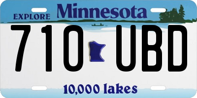 MN license plate 710UBD