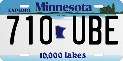 MN license plate 710UBE