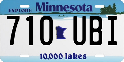 MN license plate 710UBI