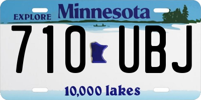 MN license plate 710UBJ