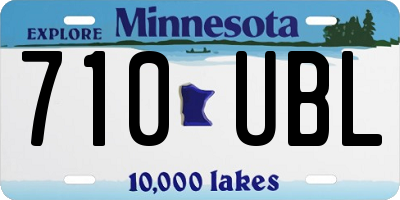 MN license plate 710UBL