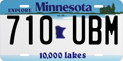 MN license plate 710UBM